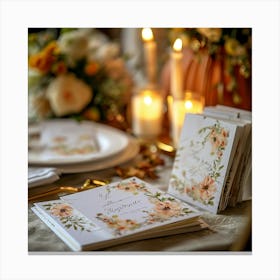 Thanksgiving Table Setting Canvas Print