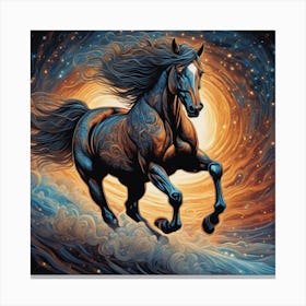 Horse In The Sky 1 Canvas Print