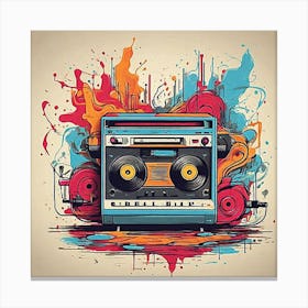 Boombox Canvas Print Canvas Print