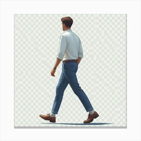 Man Walking 2 Canvas Print