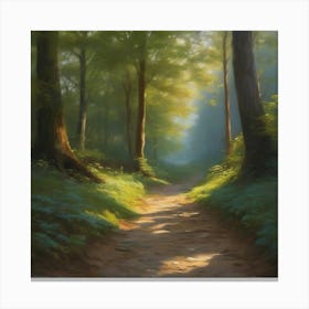 Path In the Woods 1 Canvas Print