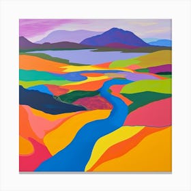 Colourful Abstract Thingvellir National Park Iceland 4 Canvas Print