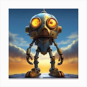 Steampunk Robot 1 Canvas Print