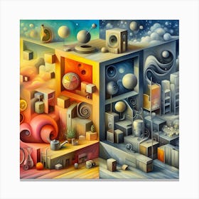 Three Dimensional Painting Canvas Print