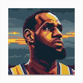 LeBron James 3 Canvas Print