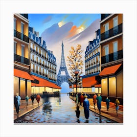 Rue de la Paix - Located in Paris" During the 18th century Canvas Print