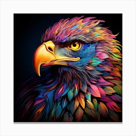 Colourful Rainbow Vulture 2 Canvas Print