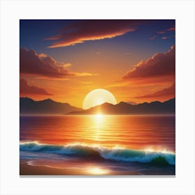 Sunset Canvas Print