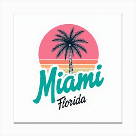 Miami Florida Logo Canvas Print