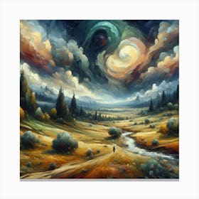 Landscape Painting Canvas Print