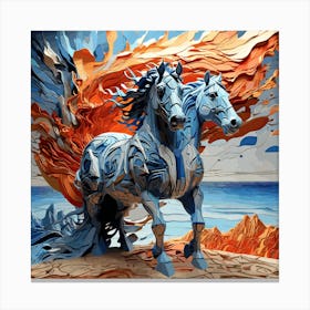 Paper Horse Canvas Print