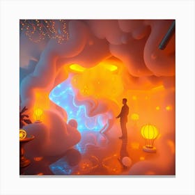 Man In A Room Canvas Print