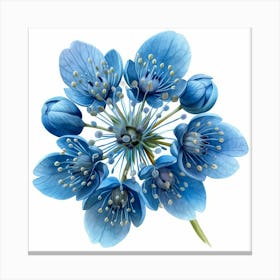 Blue Flower 7 Canvas Print