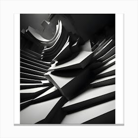 Abstract Stairway Canvas Print