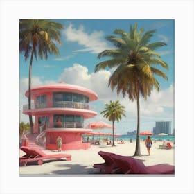 Default Pictures Of Miami Beaches 1 Canvas Print