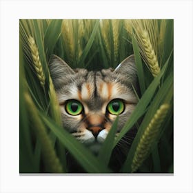 Cat In The Wheat 1 Canvas Print