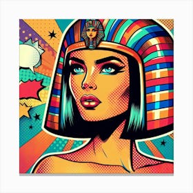 Pop Egyptian Yasmin Moon Canvas Print