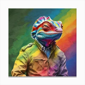 Rainbow Lizard 1 Canvas Print