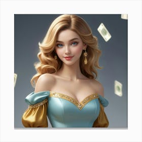 Cinderella 64 Canvas Print