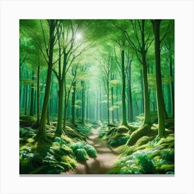 Forest Path Canvas Print