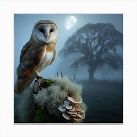 Barn Owl 1 Canvas Print