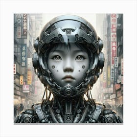 Robot Girl 23 Canvas Print