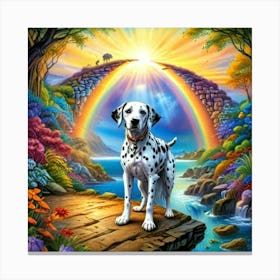 Rainbow Dog 1 Canvas Print