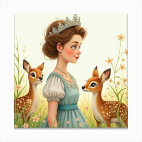 Graceful Young Queen Canvas Print