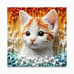 Creative Feline Cat Artwork 29 Canvas Print