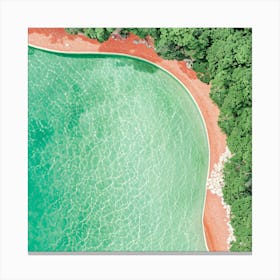 Red Sand Beach Canvas Print