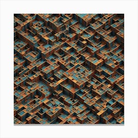 Abstract Cubes 13 Canvas Print