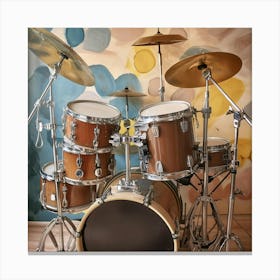 Drum Set Photo Canvas Print