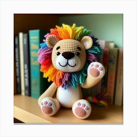 Amigurumi, Lion 2 Canvas Print