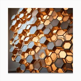 Hexagon Wall Art Canvas Print