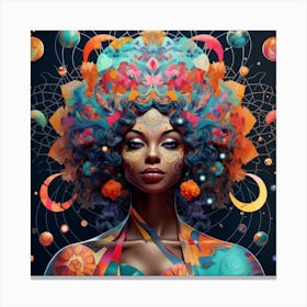 Psychedelic Woman Canvas Print