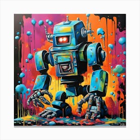 Cool letty Robot Canvas Print