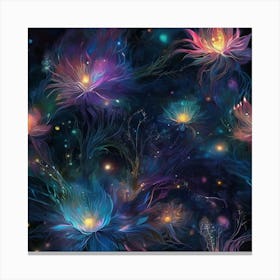 Fantasy flowers 2 Canvas Print