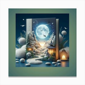 Book Of The Moon Canvas Print