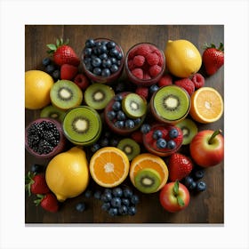 Colorful Fruits 3 Canvas Print