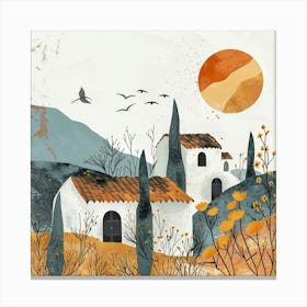 House In The Countryside Canvas Print