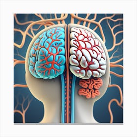 Brain And Spinal Cord 21 Canvas Print