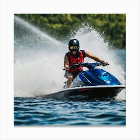 Jet Ski Rider 1 Canvas Print