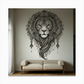 Lion Wall Art Canvas Print