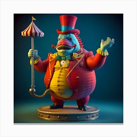 Circus Freak Show Fish (Series) Ringmaster Canvas Print