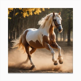 Horse Galloping Canvas Print