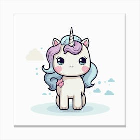 Cute Unicorn 16 Canvas Print