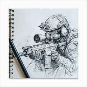 Sniper 2 Canvas Print