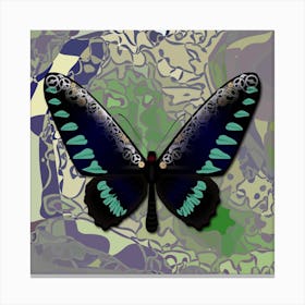 Mechanical Butterfly The Palawan Birdwing Techno Trogonoptera Trojana Canvas Print