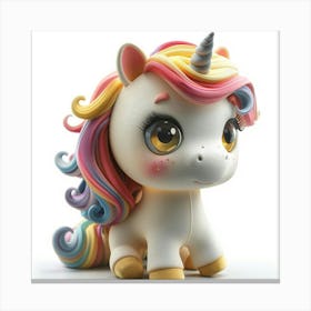 Unicorn Figurine 75 Canvas Print