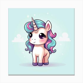 Cute Unicorn 689 Canvas Print